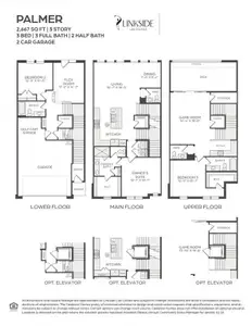 Our Palmer floor plan offers entertaining space galore with private bedrooms on each floor!