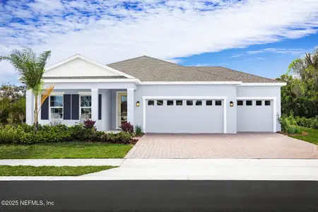 New construction Single-Family house 245 Montgomery Ct, Palm Coast, FL 32164 plan 3 Car Garage Panama - image