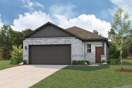 New construction Single-Family house 15523 Lonehollow Lk, San Antonio, TX 78253 plan Easton - 1388 - image
