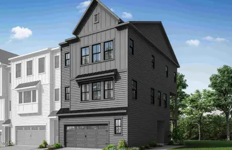 New construction Townhouse house 4611 Mint Leaf Ln, Raleigh, NC 27612 plan Shelby - image