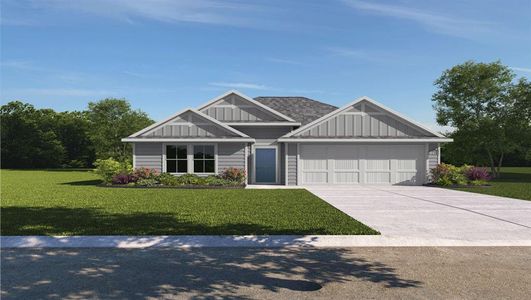 New construction Single-Family house 144 Watch Hl, Jarrell, TX 76537 The Texas Cali- photo 0