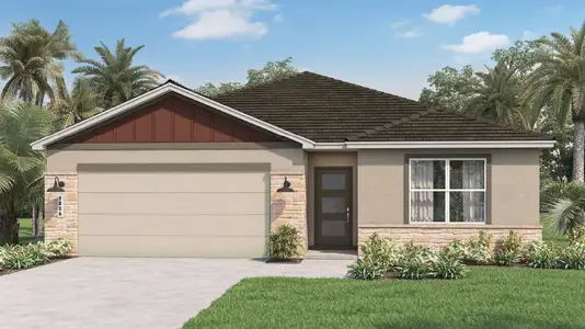 New construction Single-Family house 3618 Malawi Trl, St. Cloud, FL 34772 plan Cali Modern - image