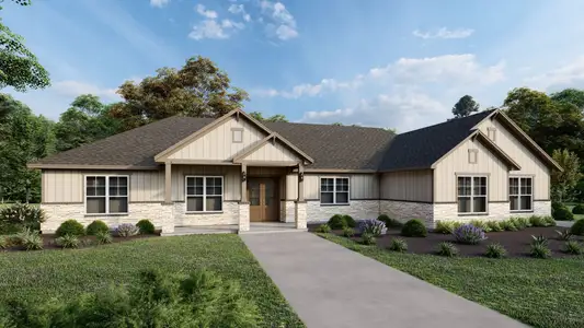 New construction Single-Family house 104 Timber Hts, La Vernia, TX 78121 plan The Pin Oak - image