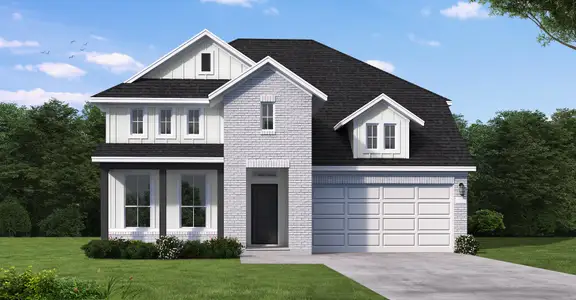 New construction Single-Family house 200 Rambling Rapids Dr, Georgetown, TX 78628 plan Gallatin - image