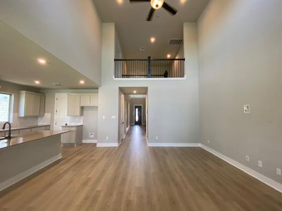 19' ceilings from the front door to the back of the house.