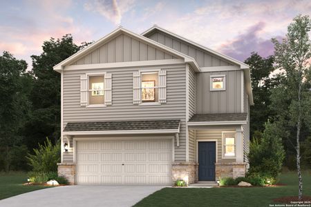 New construction Single-Family house 6535 Bufflehead Bnd, Leon Valley, TX 78240 plan Lawson - 2057 - image