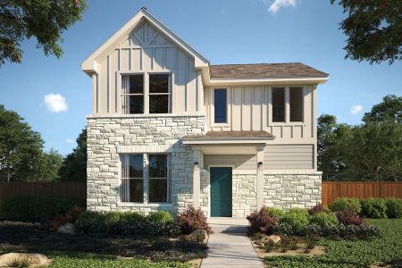 New construction Single-Family house 241 Porter Country Pkwy, Kyle, TX 78640 Foxglove- photo 0