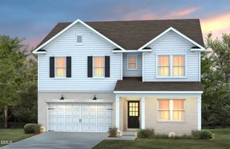 New construction Single-Family house 300 Bridle Brook Wy, Fuquay Varina, NC 27526 plan Hampton - image