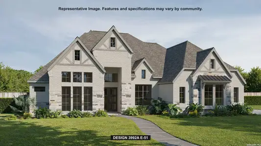 New construction Single-Family house 3837 Wrangler Lp, Bulverde, TX 78163 plan 3992A - image
