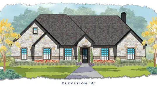 New construction Single-Family house 718 Eagle Heights Dr, Salado, TX 76571 plan Clinton 3 car SE - image