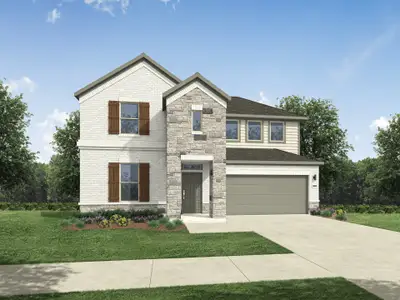 New construction Single-Family house 104 Melrose St, Hutto, TX 78634 plan Trinity - image