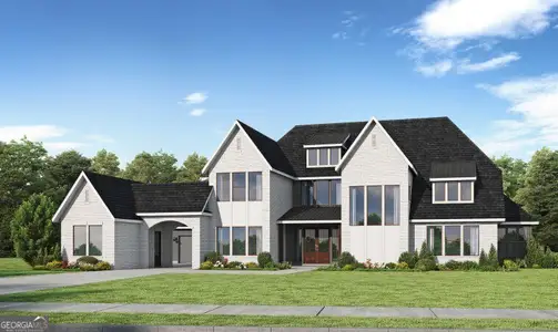 New construction Single-Family house 3855 Town Farms Dr, Peachtree Corners, GA 30092 plan Buckhead - image