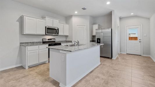 Kitchen - All Home and community information, including pricing, included features, terms, availability and amenities, are subject to change at any time without notice or obligation. All Drawings, pictures, photographs, video, square footages, floor plans, elevations, features, colors and sizes are approximate for illustration purposes only and will vary from the homes as built.