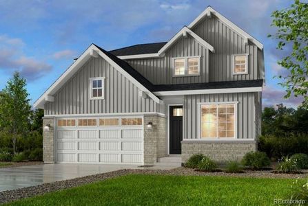 New construction Single-Family house 17719 Prairie Peak Trl, Parker, CO 80134 Hayden II- photo 0