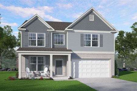 New construction Single-Family house 8137 Pine Ridge Rd, South Fulton, GA 30213 plan Brookpark - image