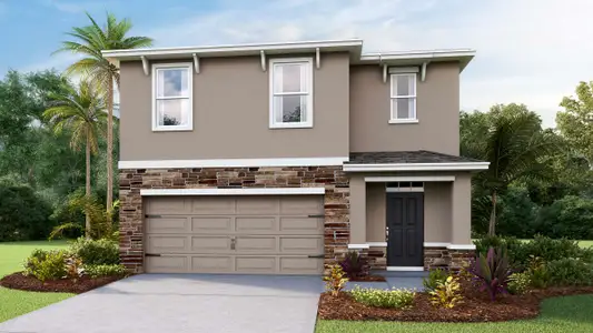 New construction Single-Family house 17908 Acorn Drop Rd, Land O' Lakes, FL 34638 plan Robie II - image