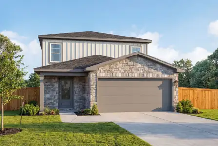 New construction Single-Family house 10326 Gala Jct, San Antonio, TX 78224 plan The San Marcos C - image