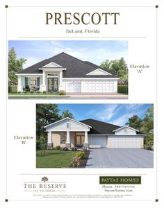 New construction Single-Family house 1620 Lake Reserve Dr, Deland, FL 32724 plan Prescott - image