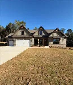New construction Single-Family house 78 Riverside Trl, Monroe, GA 30656 plan (GA)Emerson Ranch A.2 3 Front Entry (with bonus) - image