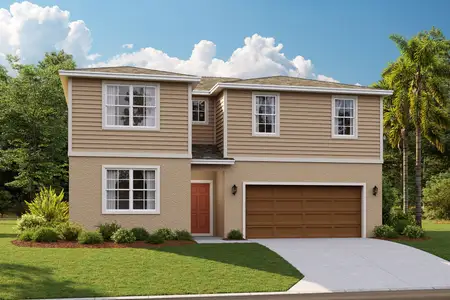 New construction Single-Family house 1099 Happy Forest Lp, Deland, FL 32720 plan The Linden - image