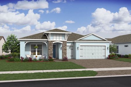 New construction Single-Family house 5991 Nw Hammock Dale Wy, Port St. Lucie, FL 34987 plan Morse - image
