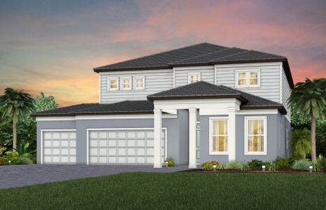 New construction Single-Family house 1703 Fallon Pass, Zephyrhills, FL 33541 plan Serena 3-Car - image