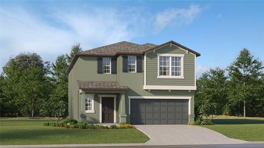 New construction Single-Family house 2840 Silver Scallop Loop, Wimauma, FL 33598 Seattle II- photo 0