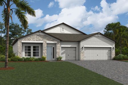 New construction Single-Family house 5950 Newberry Pines Ave, Wesley Chapel, FL 33545 plan Corina II - image