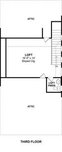 The Frances floor plan by K. Hovnanian Homes. 3rd Floor shown. *Prices, plans, dimensions, features, specifications, materials, and availability of homes or communities are subject to change without notice or obligation.