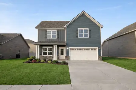 New construction Single-Family house 5728 Shoreline Dr, Rockvale, TN 37153 plan 1824 Elevation DEF - image