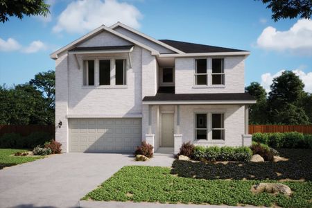 New construction Single-Family house 1637 Cardinal Lane, Round Rock, TX 78681 Pennyback- photo 0