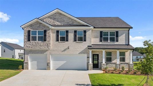 New construction Single-Family house 1069 Blue Juniper Cir, Loganville, GA 30052 Mansfield- photo 0