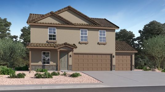 New construction Single-Family house 8297 S Larry Doby Wy, Vail, AZ 85641 plan Littleton - image