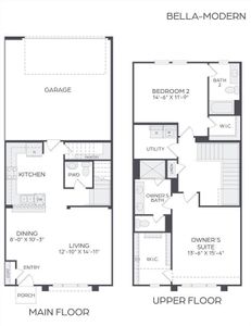 Whether you are just starting out or right sizing, our Bella floor plan is the home for you!