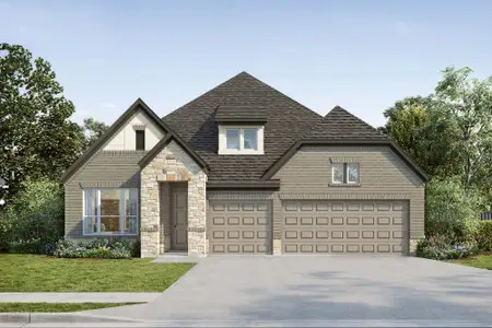 New construction Single-Family house 9107 Clear Water Trl, Manvel, TX 77578 plan The Chamomile - image
