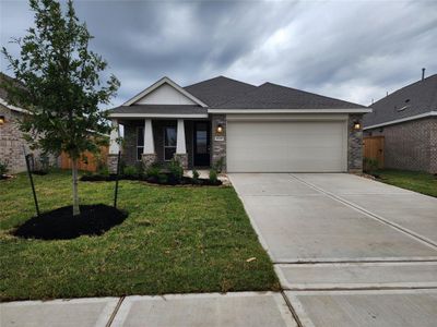 New construction Single-Family house 16238 Rock Hollow Bend Lane, Hockley, TX 77447 Austen- photo 0