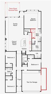 Representative floor plan photo