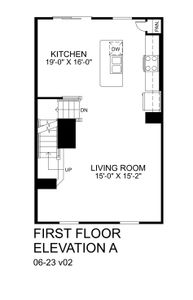 New construction Townhouse house 1814 Woodlands Pointe Dr, Charlotte, NC 28216 plan Beethoven Front Entry - image