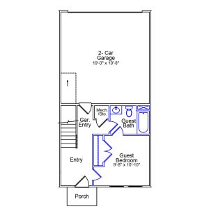 New construction Single-Family house 1206 Rodanthe Ave, Castle Hayne, NC 28429 plan Daphne 3-Story 2-Car Garage - image