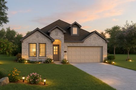 New construction  house 4010 Colony River Rock Blvd, Pinehurst, TX 77362 plan Basswood II Colony At Pinehurst Signature - image