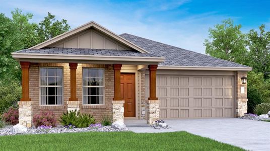 New construction Single-Family house 2521 Four Waters Loop, Georgetown, TX 78628 Collins- photo 0