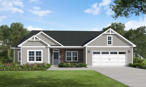 New construction Single-Family house 260 Pretty Run Branch Ln, Wendell, NC 27591 Carver- photo 1 1