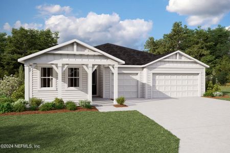 New construction Single-Family house 2860 Bella Terra Loop, Green Cove Springs, FL 32043 Saratoga- photo 0