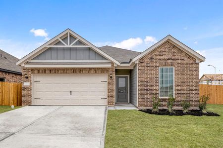 New construction Single-Family house 404 Lynn Lotus Dr, Katy, TX 77493 Montgomery- photo 0