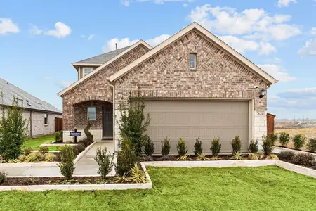 New construction Single-Family house 7621 Sunset Valley Ln, Krugerville, TX 76227 plan Rosemary - 30' Smart Series - image