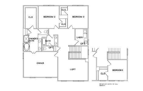 Magnolia Floor Plan second floor