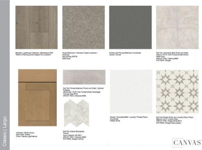 Design Selections. Home is currently under construction, selections subject to change.