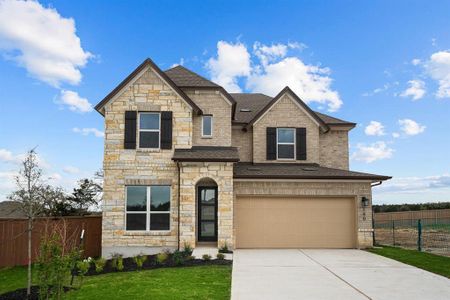 New construction Single-Family house 190 Cibolo Creek Loop, Bastrop, TX 78602 The Ivyridge- photo 0