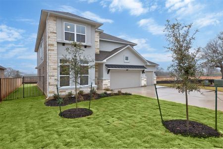 New construction Single-Family house 644 Great Lawn Bend, Liberty Hill, TX 78642 Parmer- photo 0