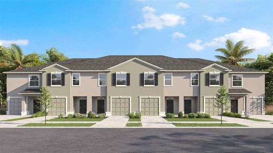 New construction Townhouse house 17593 Spanish Oak Lp, Land O' Lakes, FL 34638 plan Glen - image